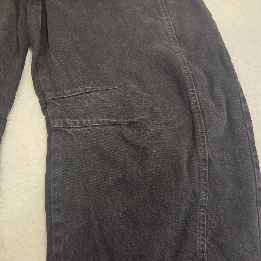 We The Free High-Rise Wide-Leg Jeans in Black - Picture 6 of 10